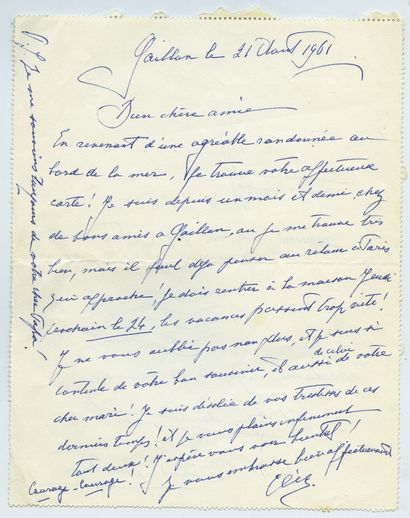 null IMPORTANTE CORRESPONDANCE ADRESSÉE À CLÉO de MÉRODE.

Correspondance : 27 lettres...