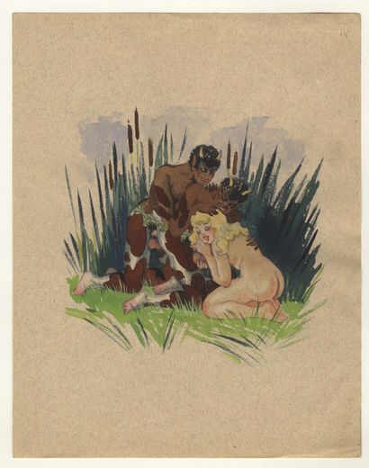 null [22 AQUARELLES ORIGINALES] Pierre RONSIN (actif vers 1930). Illustrations pour...