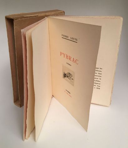 null Pierre LOUŸS. Pybrac, poésies. Cythère, Au Coq Hardi [René Bonnel], 1927. In-16...