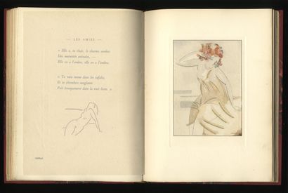 null Paul VERLAINE. Les Amies, Filles. Le Livre, Paris, 1921. In-4, demi-maroquin...