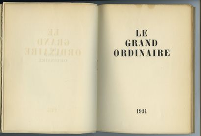 null EXEMPLAIRE EXCEPTIONNEL [André THIRION - Óscar DOMÍNGUEZ] Le Grand Ordinaire,...