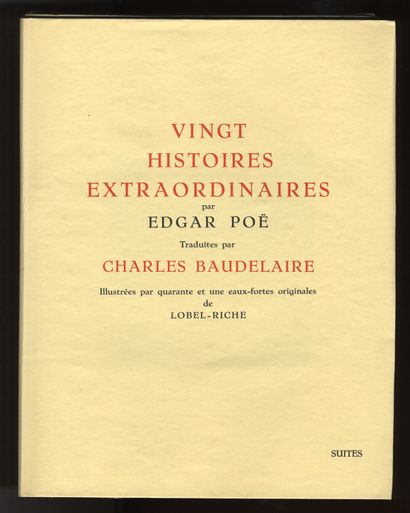 null [ENRICHED WITH A DRAWING & 7 EMAILS FROM LOBEL-RICHE] Edgar POE - Charles BAUDELAIRE...