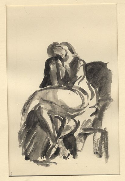 null RUSSIE. Serge IVANOFF (1893-1983). L'Amour au Second Empire, vers 1930. 20 dessins...