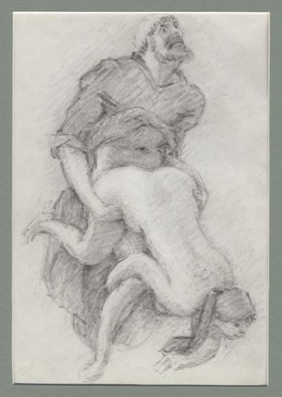 null Richard GUINO (1890-1973). Devilish nuns, circa 1960. 12 drawings in red chalk...