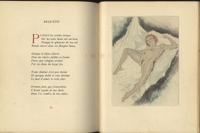 null Pierre LOUŸS - Édouard CHIMOT. Unpublished poems 1887-1924. Original etchings...