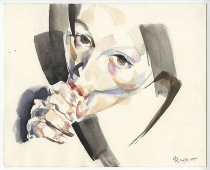 null Henri RICHELET. Sexualities, around 2010. 13 watercolor and pencil drawings....