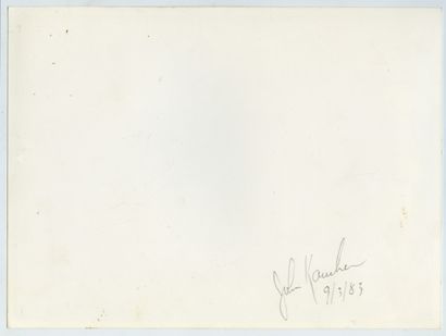 null John KAUCHER. L'Atelier, 1983. Épreuve argentique d'époque, 17,8 x 23,5 cm....