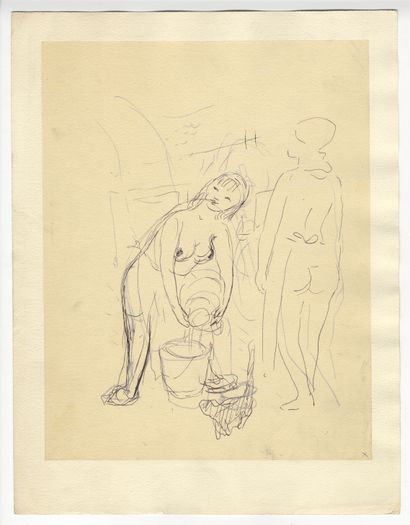 null [32 sketches & ink drawings by marcel vertès] Pierre LOUŸS - Marcel VERTÈS....