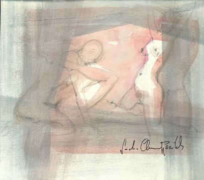 null POLAND. Sacha CHIMKEVITCH (1920-2006). Erotic scenes, circa 1980. 8 mixed media...