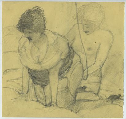 null Frans de GEETERE (1895-1968). Suite lavement. 10 dessins, 27 x 21 cm.