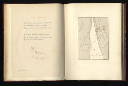 null Paul VERLAINE. Les Amies, Filles. Le Livre, Paris, 1921. In-4, demi-maroquin...