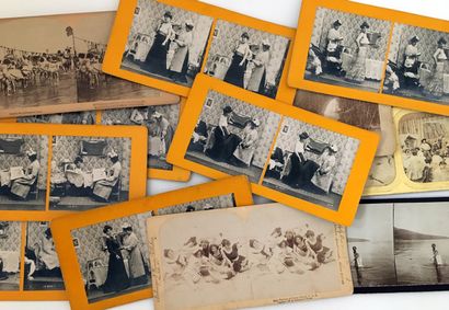 null PHOTOS. L.L. ARLAUD, Lyon, Henri OLTRAMARE, NOYER, and others. 23 silver prints,...