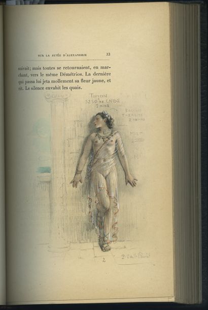 null [EXAMPLE WITH 11 ORIGINAL AQUARELLES] Pierre LOUŸS - Paul-Émile BÉCAT. Aphrodite,...