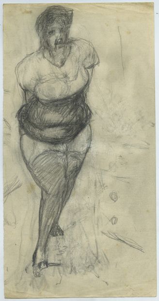 null Frans de GEETERE (1895-1968). Erotic scenes, around 1950. 19 drawings and sketches,...