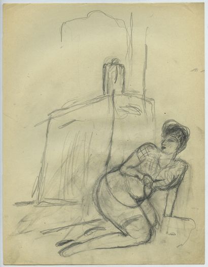 null Frans de GEETERE (1895-1968). Suite enema. 13 pencil drawings, 27 x 21 cm.