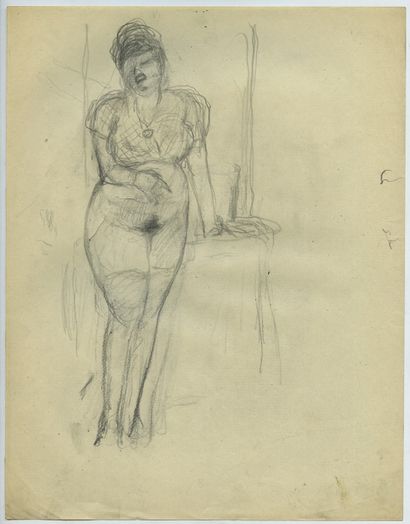 null Frans de GEETERE (1895-1968). Suite enema. 13 pencil drawings, 27 x 21 cm.