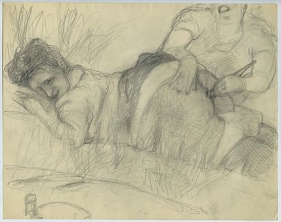null Frans de GEETERE (1895-1968). Suite lavement. 10 dessins, 27 x 21 cm.