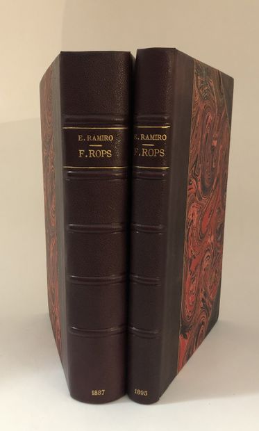 null Erastène RAMIRO. Catalog of the engraved work of Félicien Rops. Librairie Conquet,...