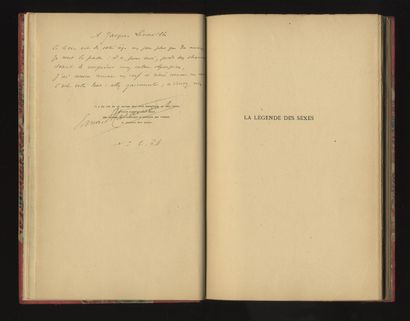 null [ENRICHED WITH AN AUTOGRAPH HANDWRITTEN POEM]. [Edmond HARAUCOURT] The Sire...