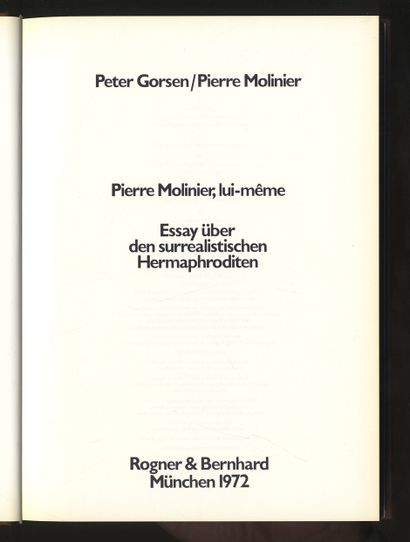 null Peter GORSEN - Pierre MOLINIER. Pierre Molinier himself. Essay über den surrealistischen...