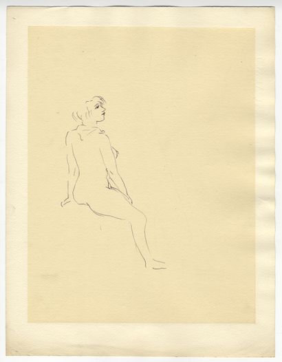 null [32 sketches & ink drawings by marcel vertès] Pierre LOUŸS - Marcel VERTÈS....