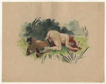 null [22 ORIGINAL AQUARELLES] Pierre RONSIN (active around 1930). Illustrations for...