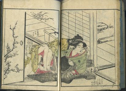 null 
CURIOSA.

JAPANESE PRINTS. Visit to the geishas, early 20th century. 3 collections...
