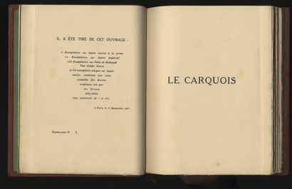 null RELIURE ORIGINALE D'ANITA CONTI. [Fernand FLEURET - Démétrios GALANIS]. Le Carquois...