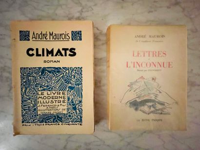 null Deux livres d'André Maurois (1885-1967) dont un dédicacé

-Livres:

"Climats."...