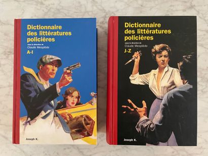 null 
Polar. Un lot comprenant le Dictionnaire des littératures policières volumes...