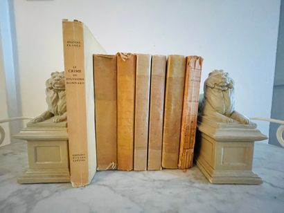  Ensemble de 7 livres d'Anatole France (1844-1924)...