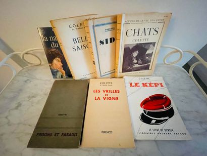 null Un lot autour de Colette (1873-1954) 

"Belles saisons"

Flammarion 1955

"Chats."...