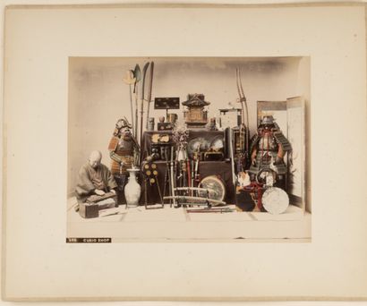 null Kimbei KUSAKABE (1841-1934)

"Curio Shop, c. 1880

Albumen print with color...
