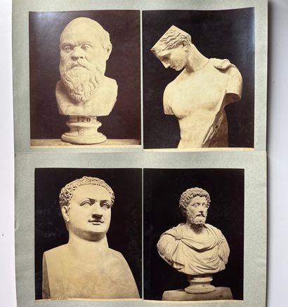 null Giorgio Sommer (1834-1914) 

Italie, Sculptures Antiques, Naples 

Bacchus et...