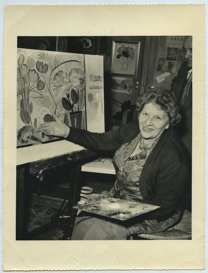 null Lucie VALORE, épouse de Maurice UTRILLO (1878-1965), peintre et graveur. Épreuve...