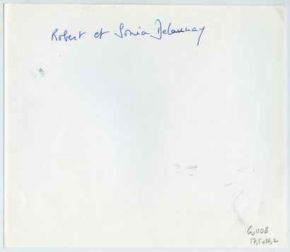 null Sonia DELAUNAY (1885-1979), et Robert DELAUNAY (1885-1941), artistes. Contretype...