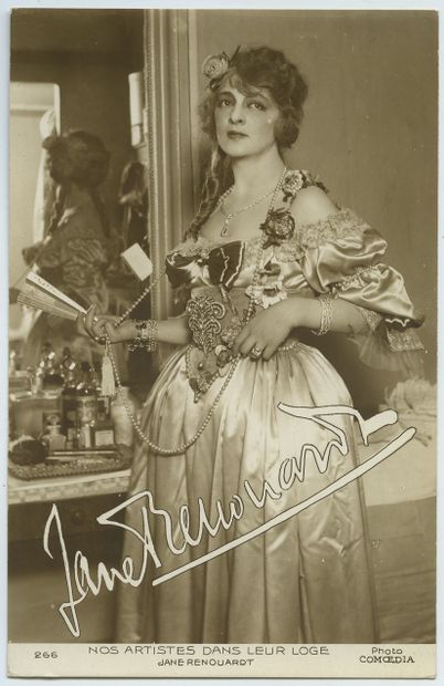 null Jane RENOUARDT (1890-1972), silent film actress. Vintage silver print, postcard...
