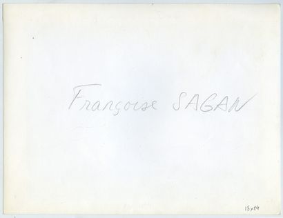 null Françoise SAGAN (1935-2004), femme de lettres et Jacques CHAZOT (1928-1993),...