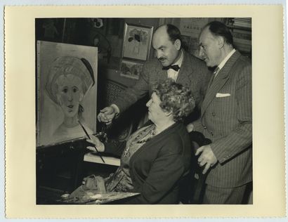 null Lucie VALORE, épouse de Maurice UTRILLO (1878-1965), peintre et graveur. Épreuve...