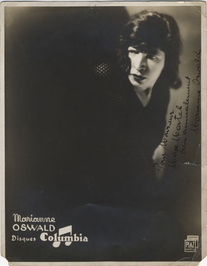 null Marianne OSWALD (1901-1985), singer and actress. Silver print from the period...