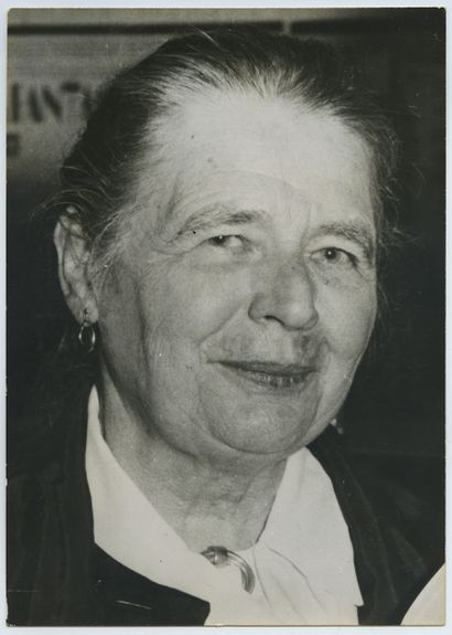 null Marguerite YOURCENAR (1903-1987), femme de lettres et académicienne. Épreuve...