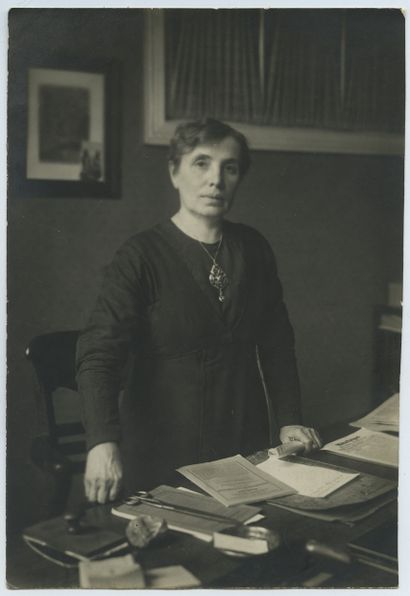 null Luise KÂHLER of the Social Democratic Party, Berlin (1869-1955). Vintage silver...