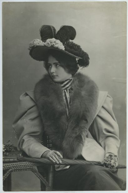 null Cléo de MÉRODE (1875-1966), danseuse, modèle et icône de beauté. Épreuve argentique...