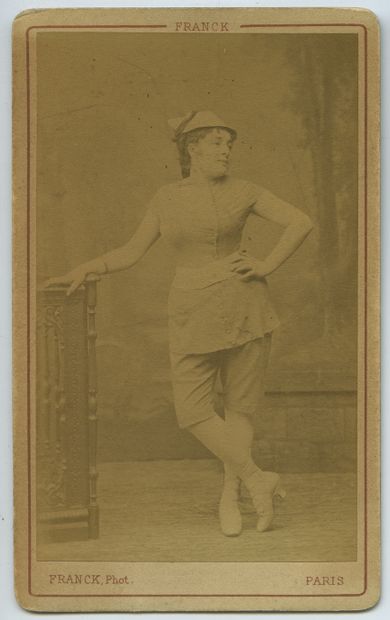 null Anna JUDIC (1849-1911), actress. Vintage print on albumen paper, business card...