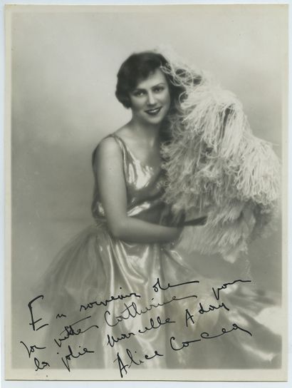 null Alice COCÉA (1899-1970), actress and singer. Vintage silver print, 21 x 15.6...