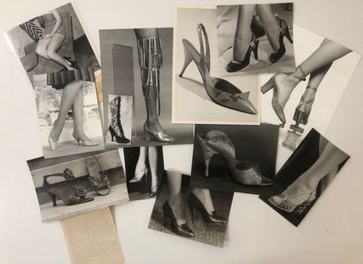 null [FASHION] Legs & Shoes. 11 vintage silver prints, various sizes. Agency sta...