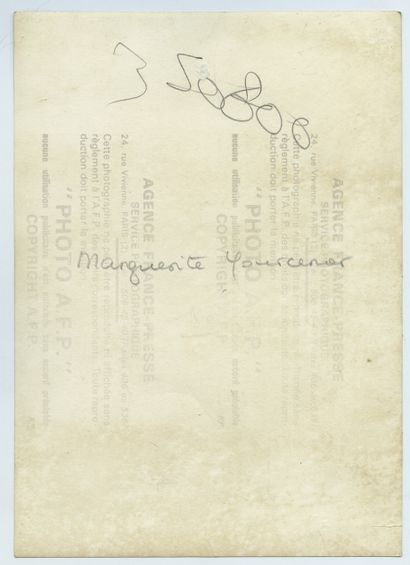 null Marguerite YOURCENAR (1903-1987), woman of letters and academician. Vintage...