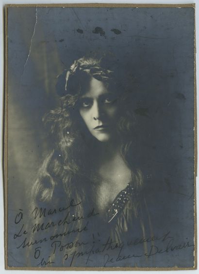 Jeanne DELVAIR (1877-1949), actrice. Épreuve...