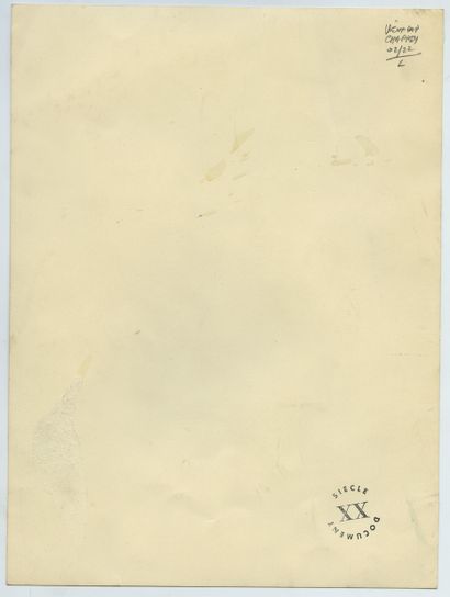 null COLETTE (1873-1954), woman of letters. Vintage silver print, 23,5 x 17,5 cm...