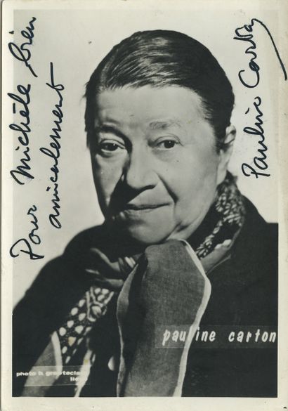 null Pauline CARTON (1884-1974), comédienne, chanteuse et auteure de théâtre et de...